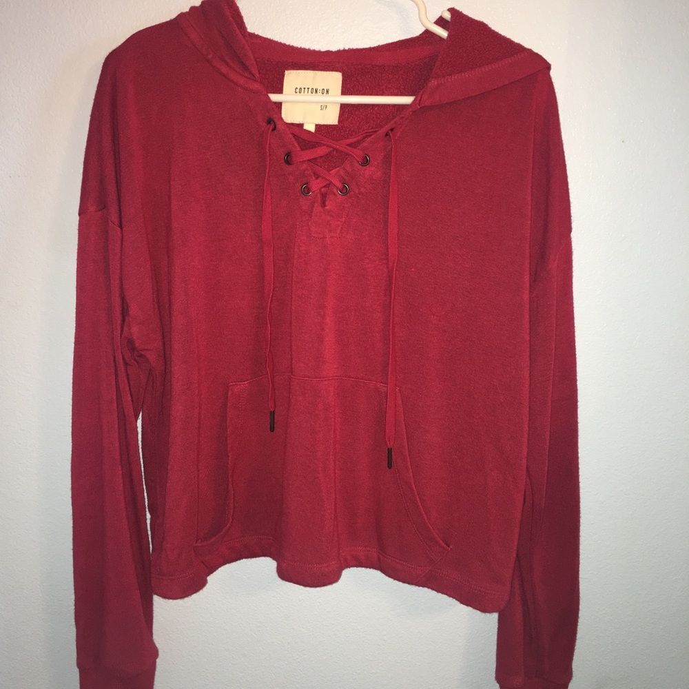 Red sweatshirt